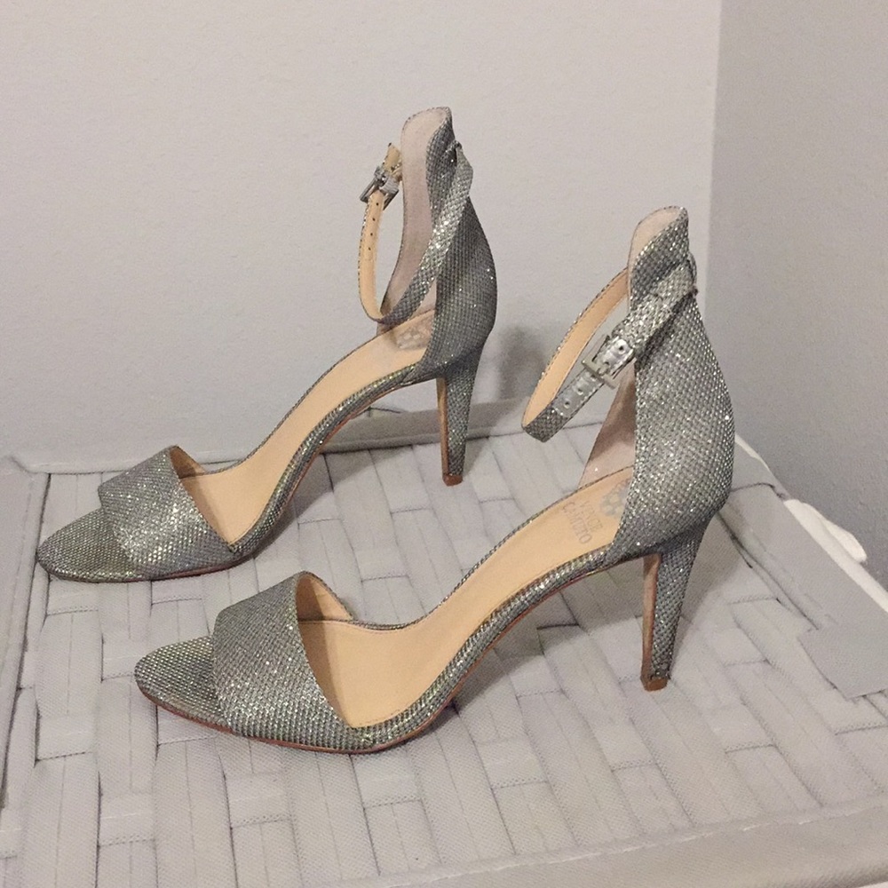 Silver Sparkly heels